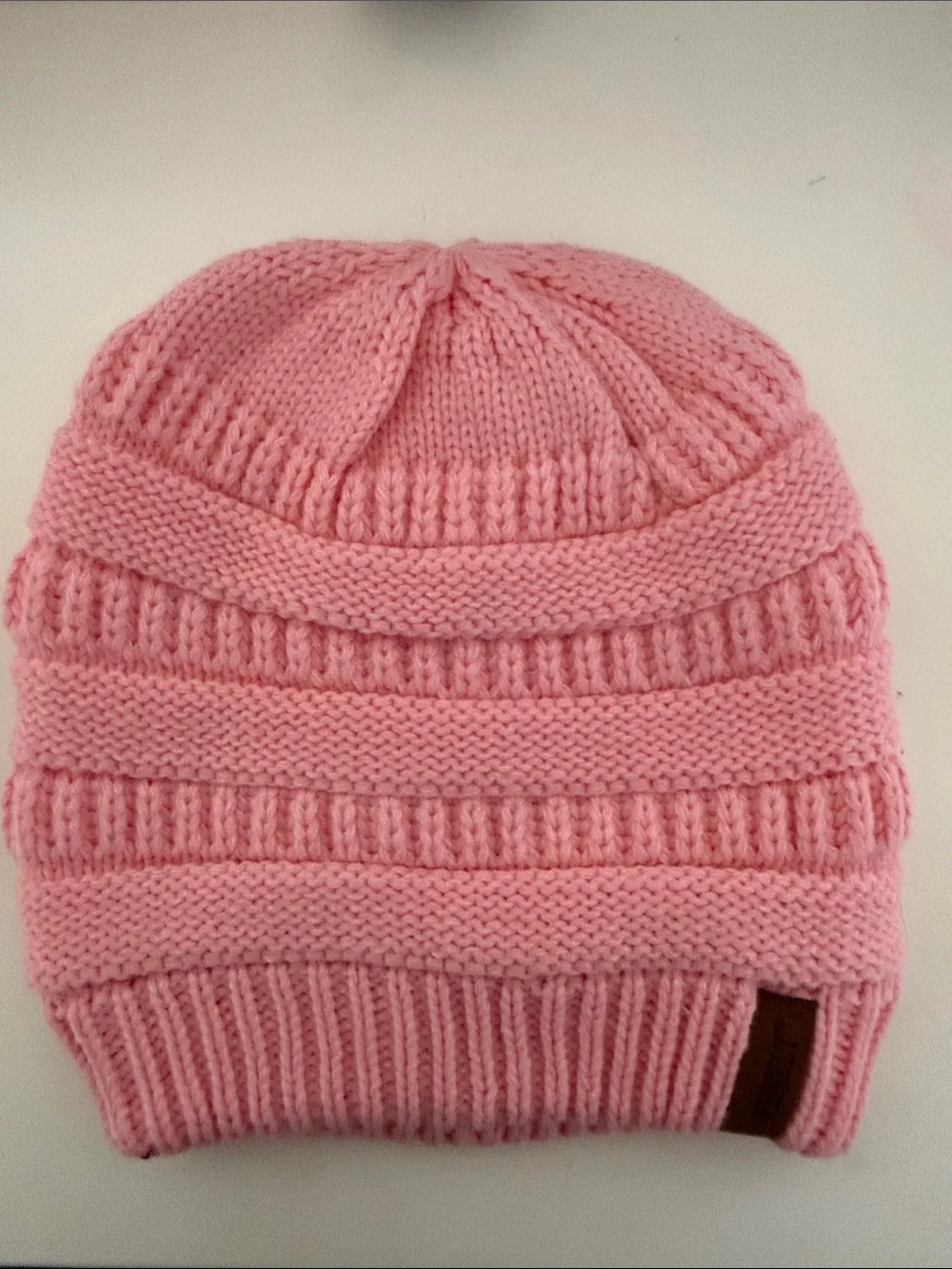 Kids Pink Knit Beanie, Scarf & Gloves Set